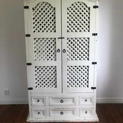 image of Moving a wooden cabinet - 