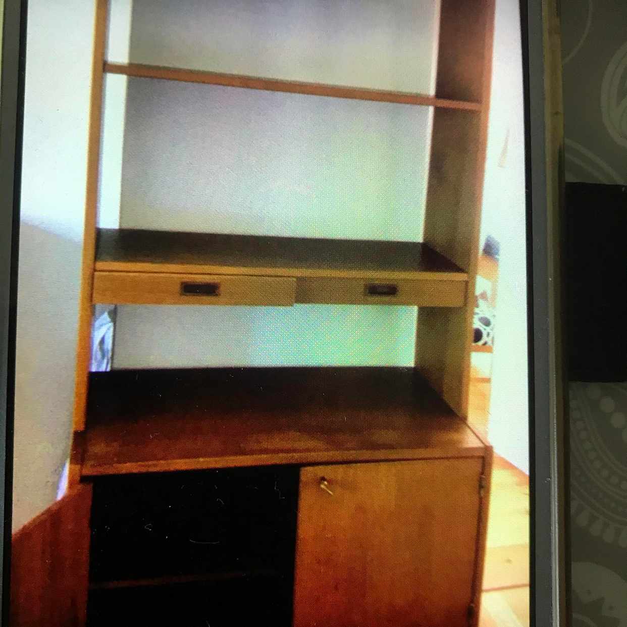 image of Hämta teak hylla - 