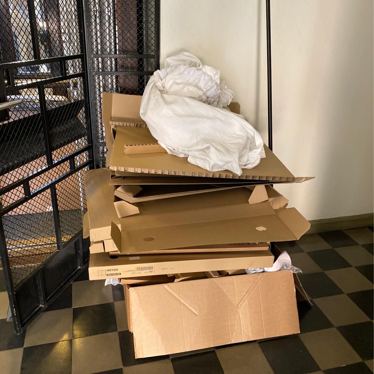 image of Cardboards + curtain - Stockholm