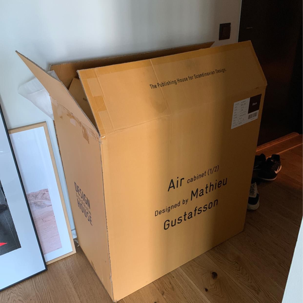 image of 2 bags recycling + 1 box - Stockholm