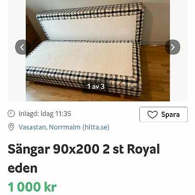 image of 2 enkelsängar + 1 säng - 