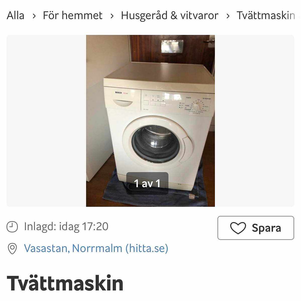 image of Flytta tvättmaskin - 