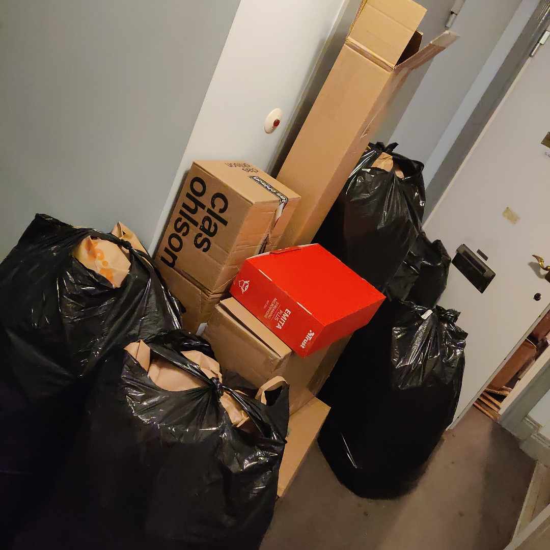 image of Empty boxes and bottles - Stockholm