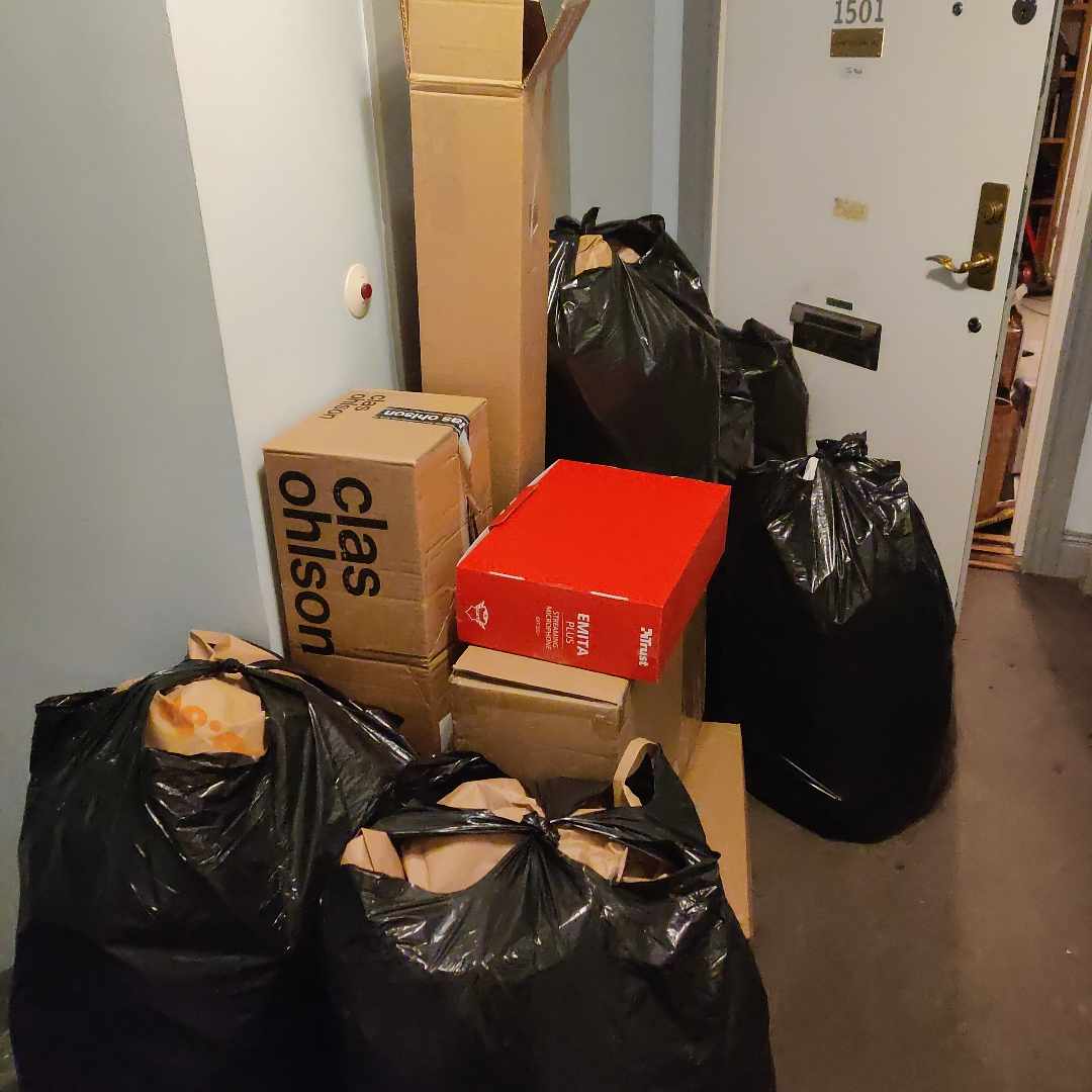 image of Empty boxes and bottles - Stockholm