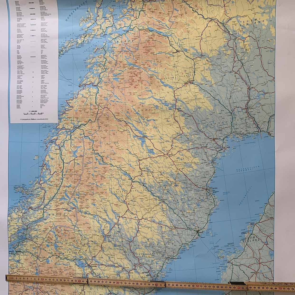 image of Sverigekarta 120x160 cm - Huddinge