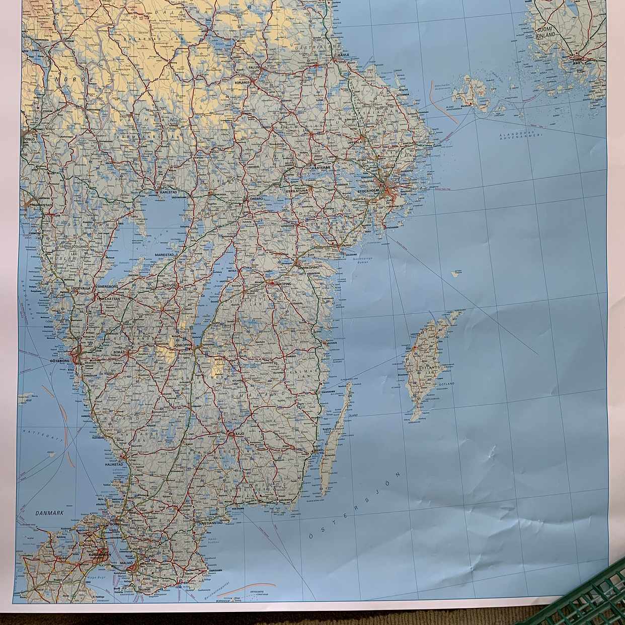 image of Sverigekarta 120x160 cm - Huddinge