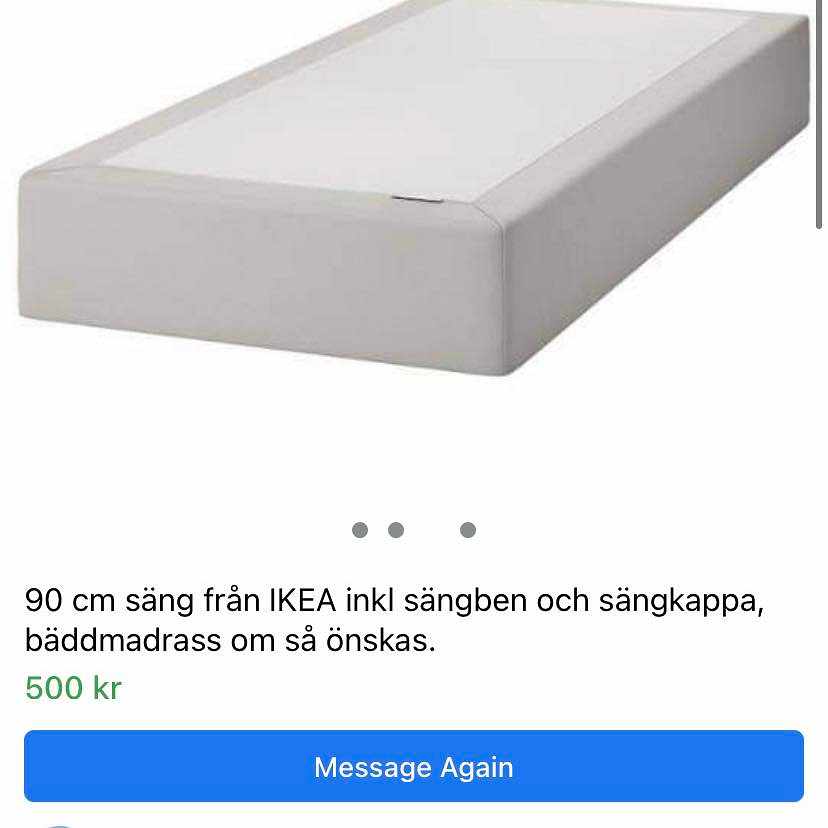 image of En resårmadrass botten - 