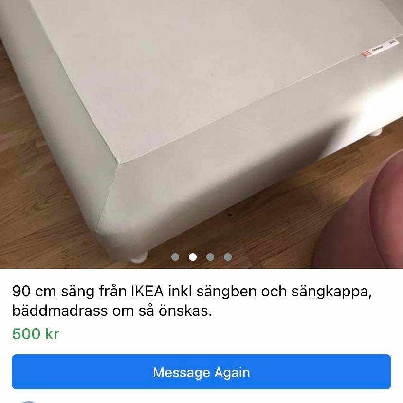 image of En resårmadrass botten - 