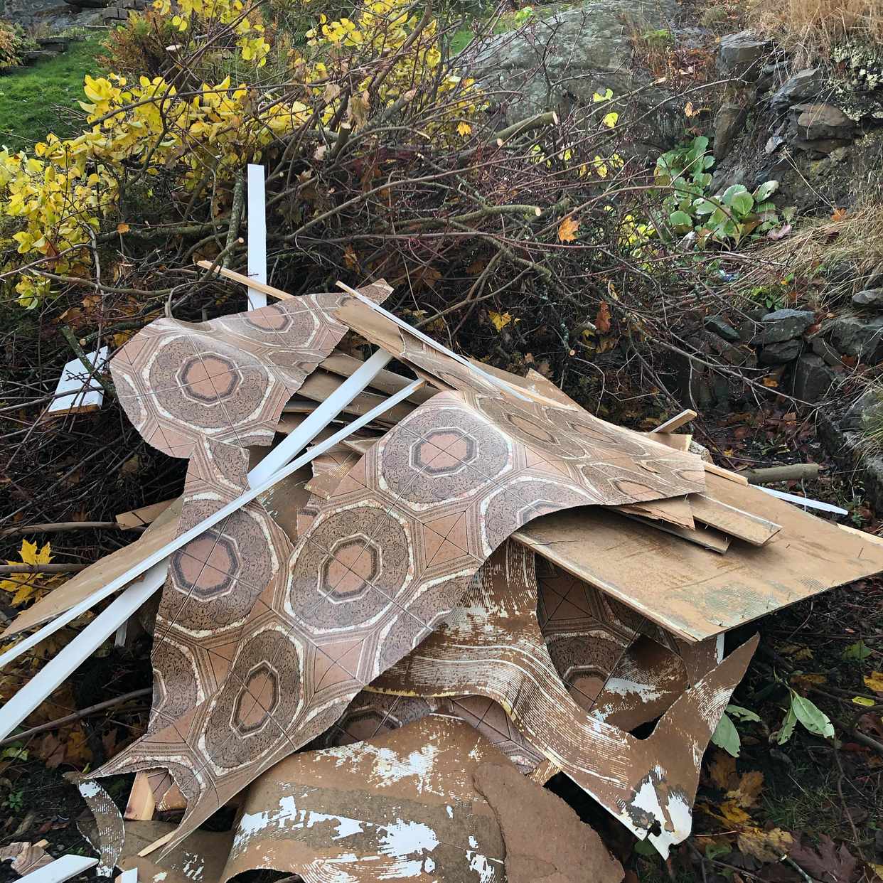 image of Trädgårdsavfall och plank - Västra Frölunda
