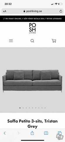 image of Petito 3-sits soffa Trist - 