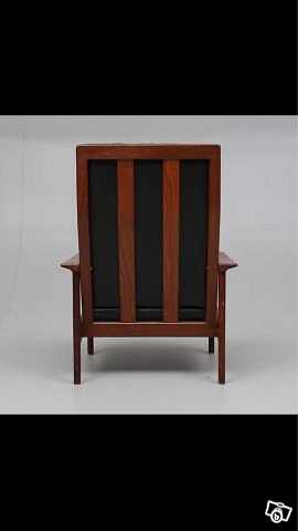 image of FÅTÖLJ, teak/konstskinn,  - 