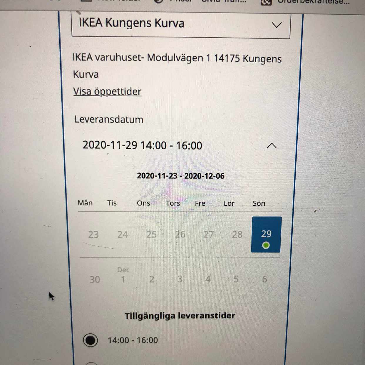 image of Pick up an order Ikea - 