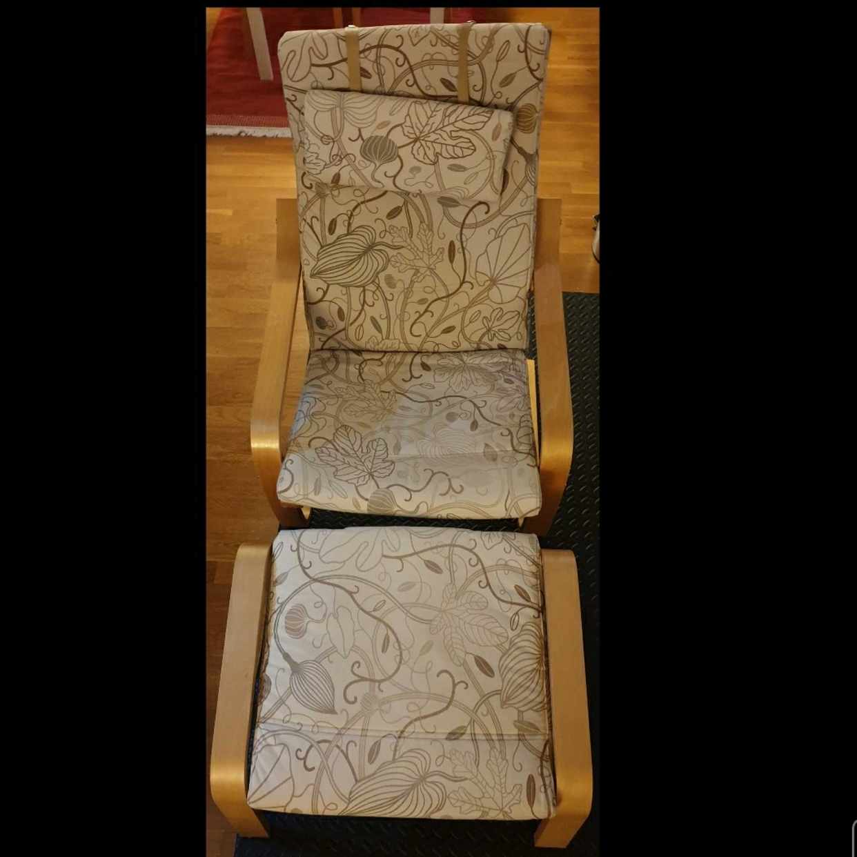 image of Armchair and footstool - Solna