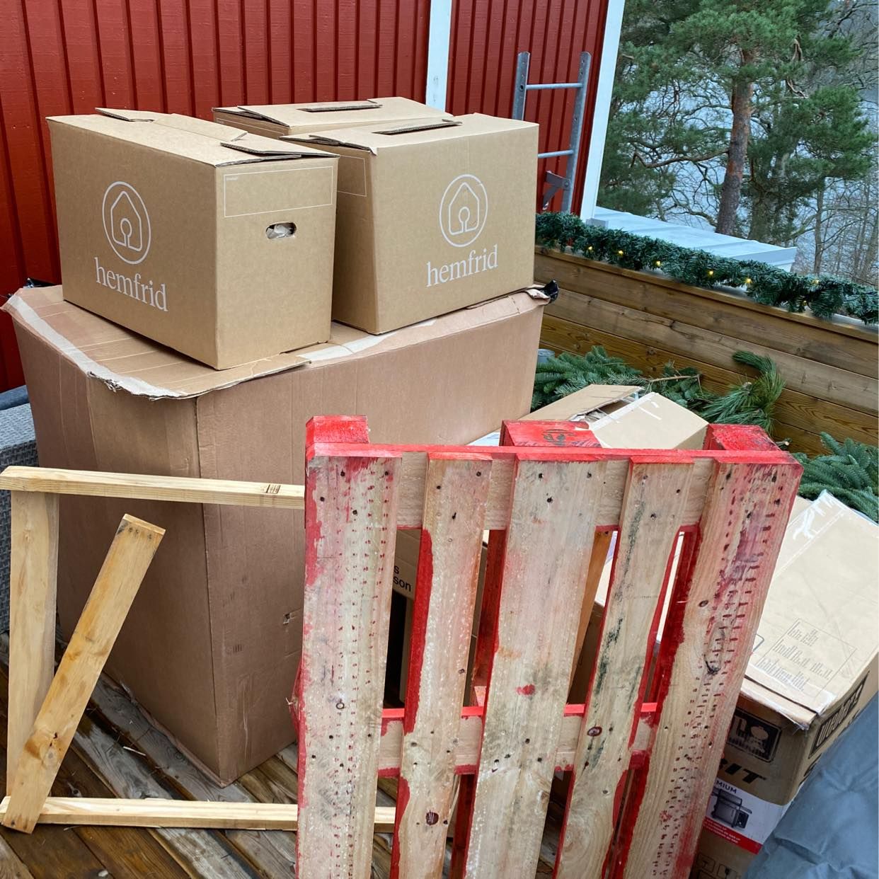image of Flytt återvinningmaterial - Gustavsberg