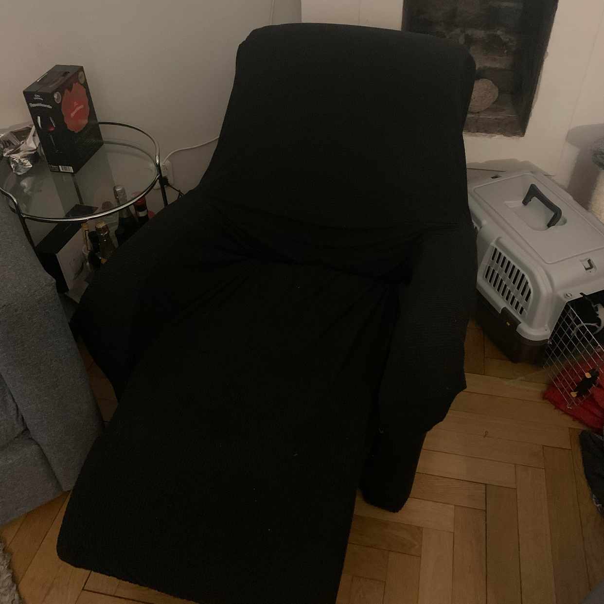 image of Fåtölj, kartong o fotpuff - Stockholms Stad