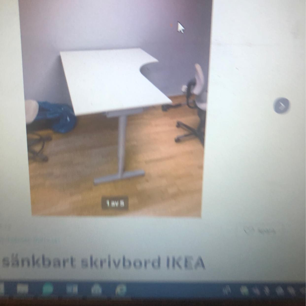 image of Hämta ett skrivbord 160cm - 