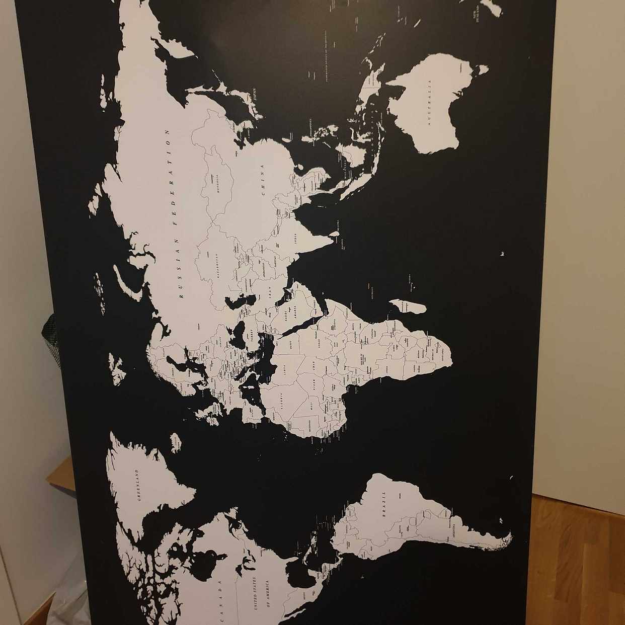 image of Stor världskarta - Tavla - Malmö
