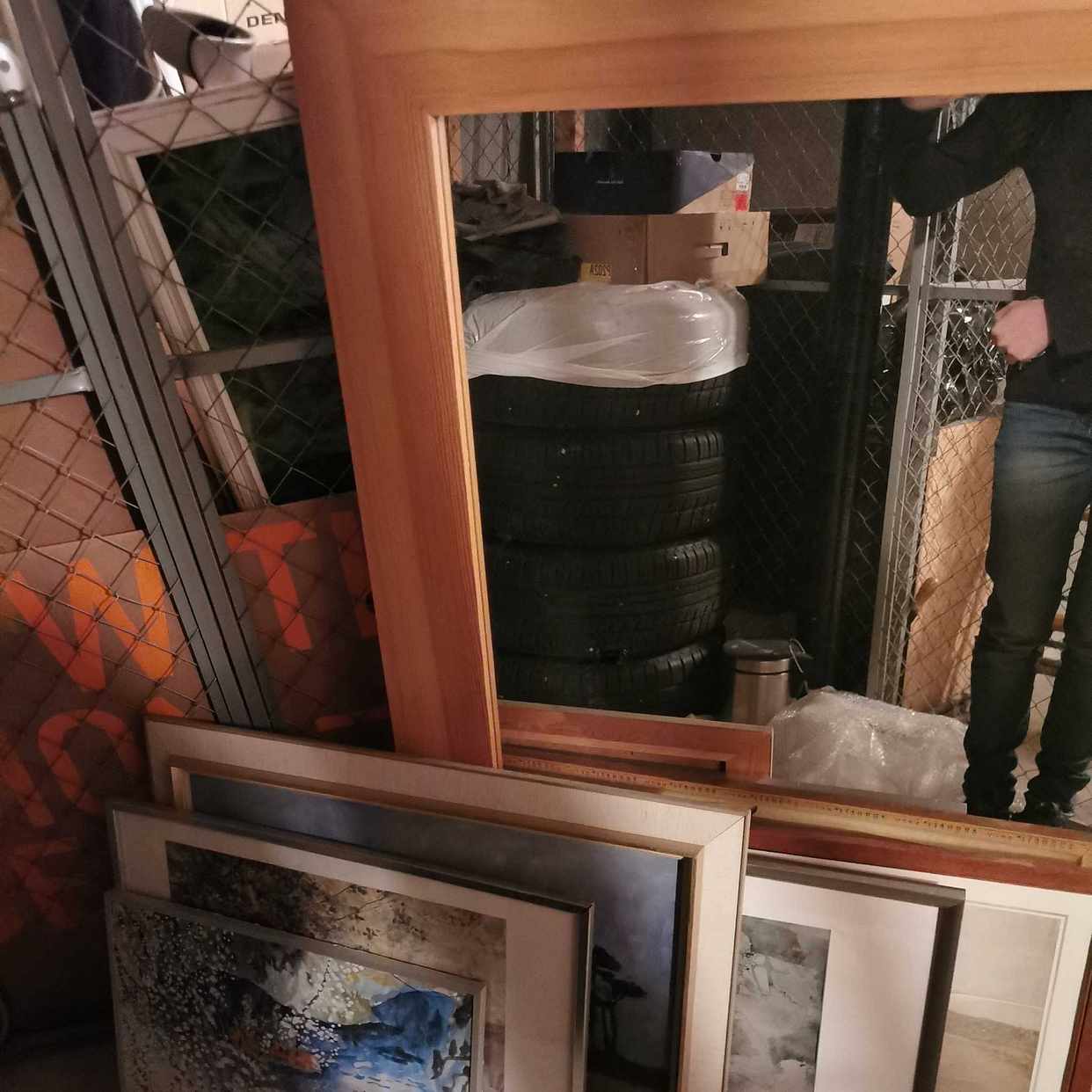 image of Big mirror, 5 frame - Solna