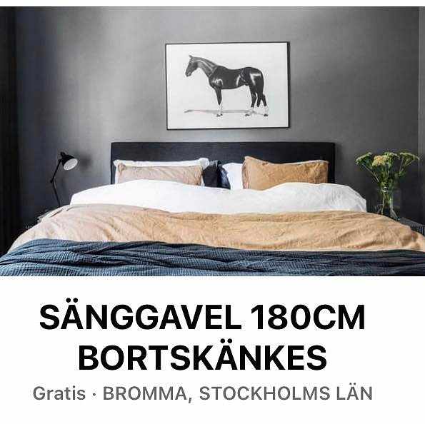 image of Fin sänggavel bortskänkes - Bromma
