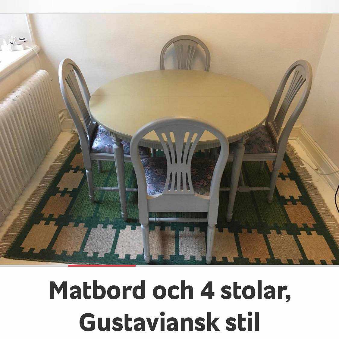 image of Matbord & 4 stolar - 
