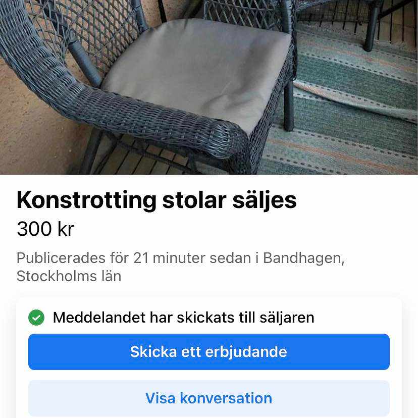 image of Hämta 2 rotting fåtöljer - 