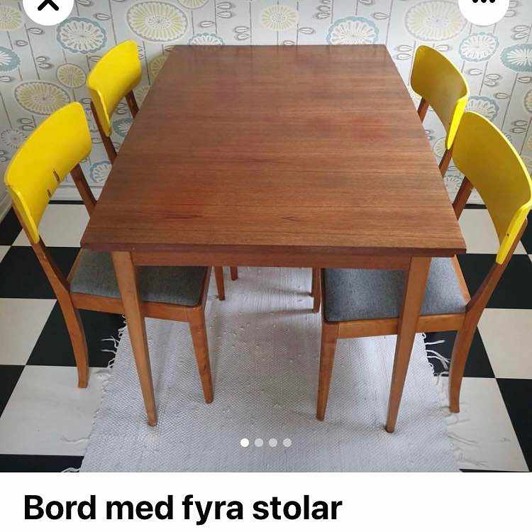 image of Upphämtning bord + stolar - 