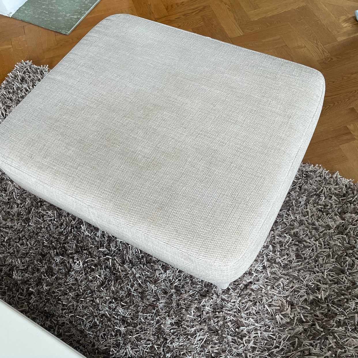 image of 2 sofa with footstool - 