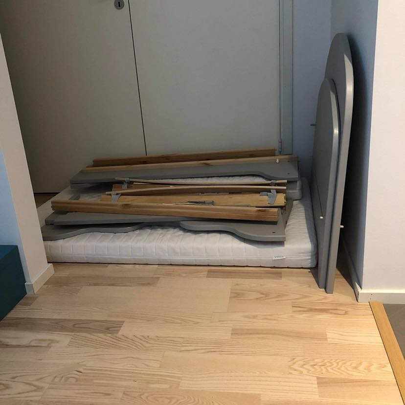 image of Transport av liten säng - 