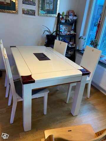 image of Matbord med stenskiva och - 