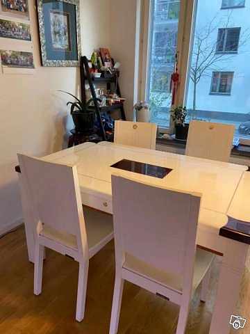 image of Matbord med stenskiva och - 