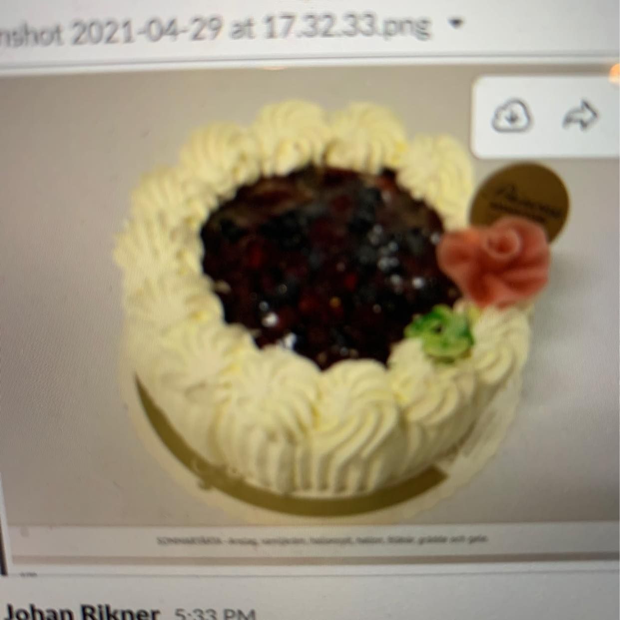 image of Deliver cake 15:10 sharp - 