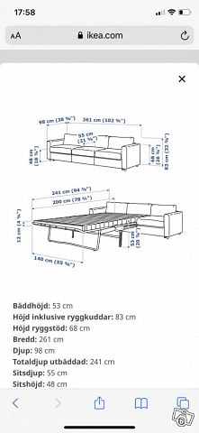 image of IKEA bäddsoffa Vimle - 