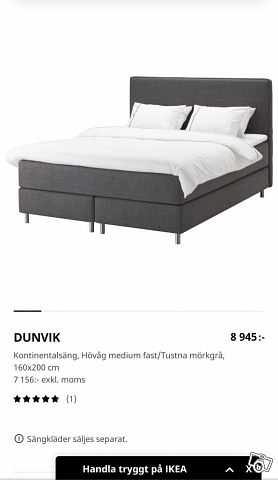 image of Ikea Dunvik 160×200 cm - 