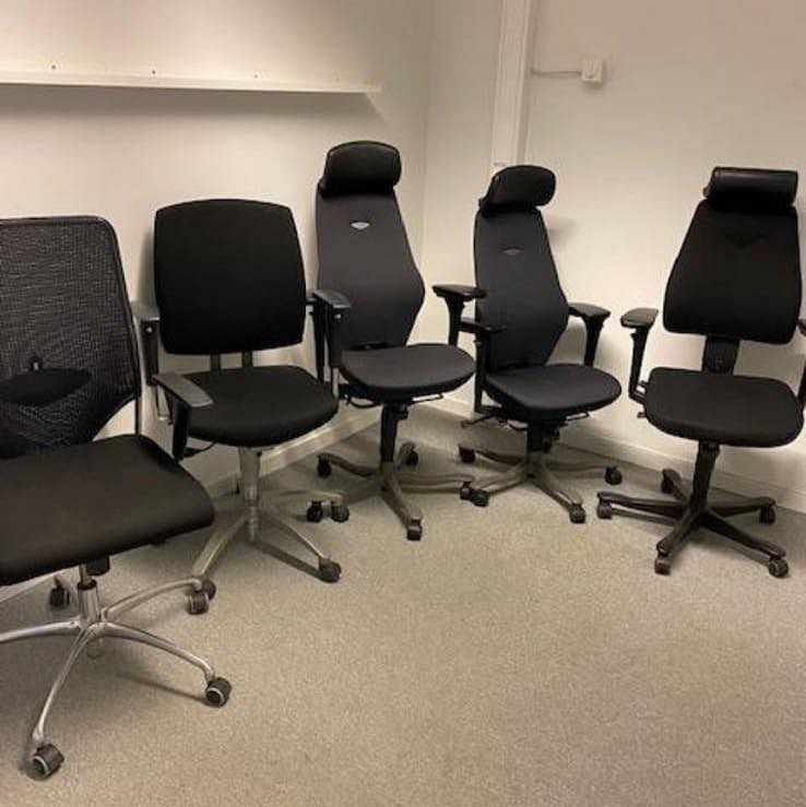 image of 5 kontorsstolar - 