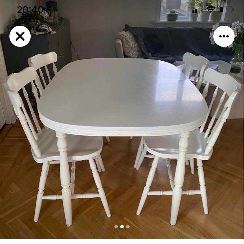 image of Hämta ett bord och 4 stol - 