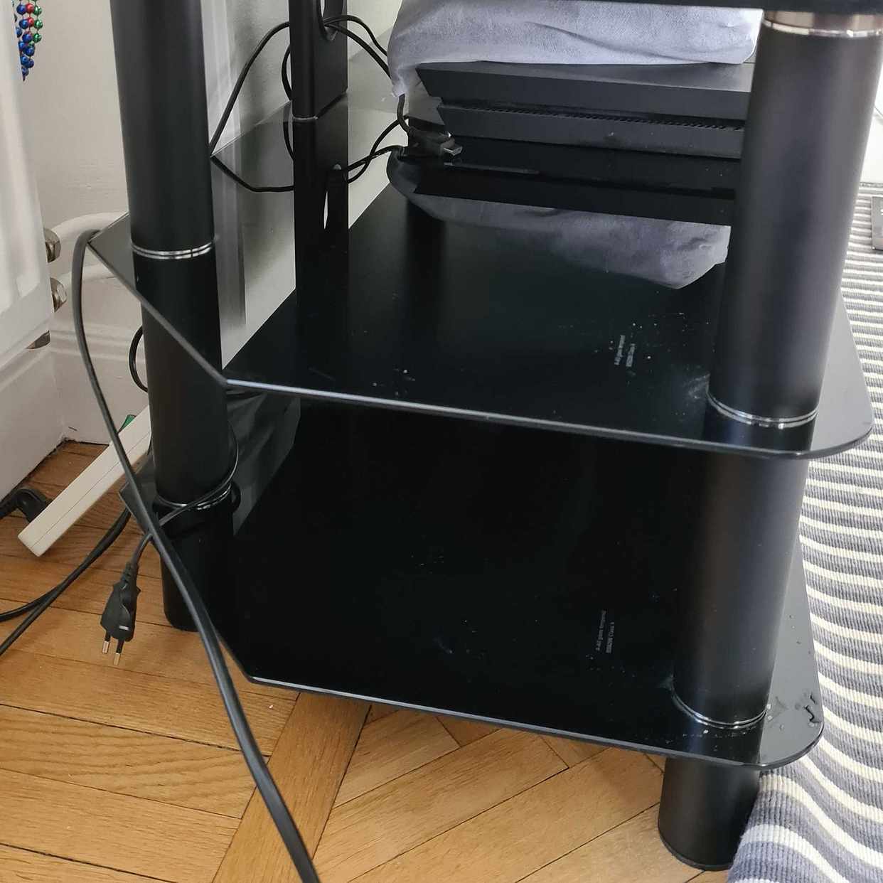 image of Glass made TV stand - Stockholm