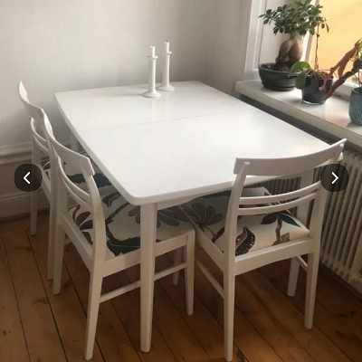 image of Matbord och 4 stolar - 