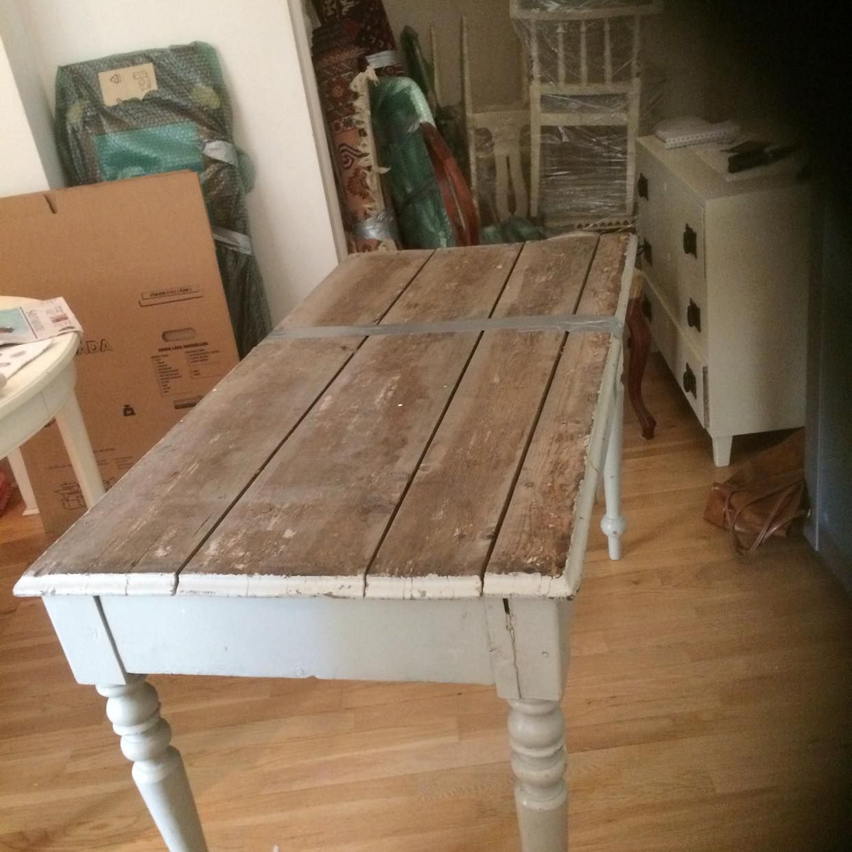 image of Flytta stolar 6 st bord 3 - 
