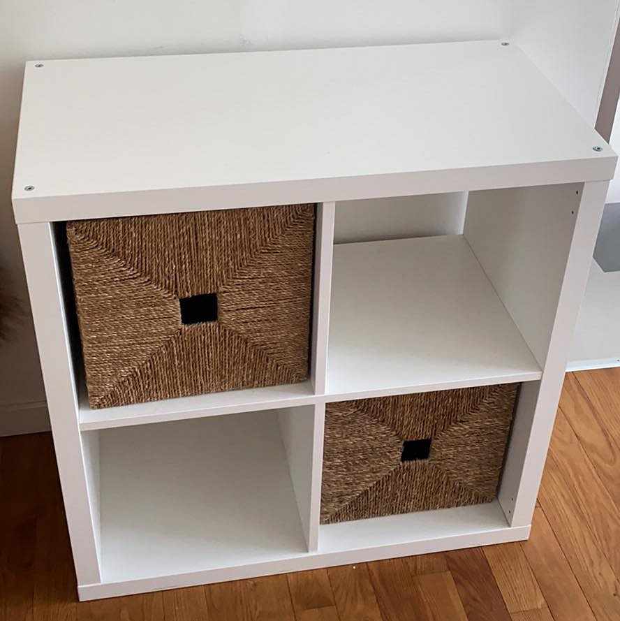 image of IKEA white storage unit - Solna