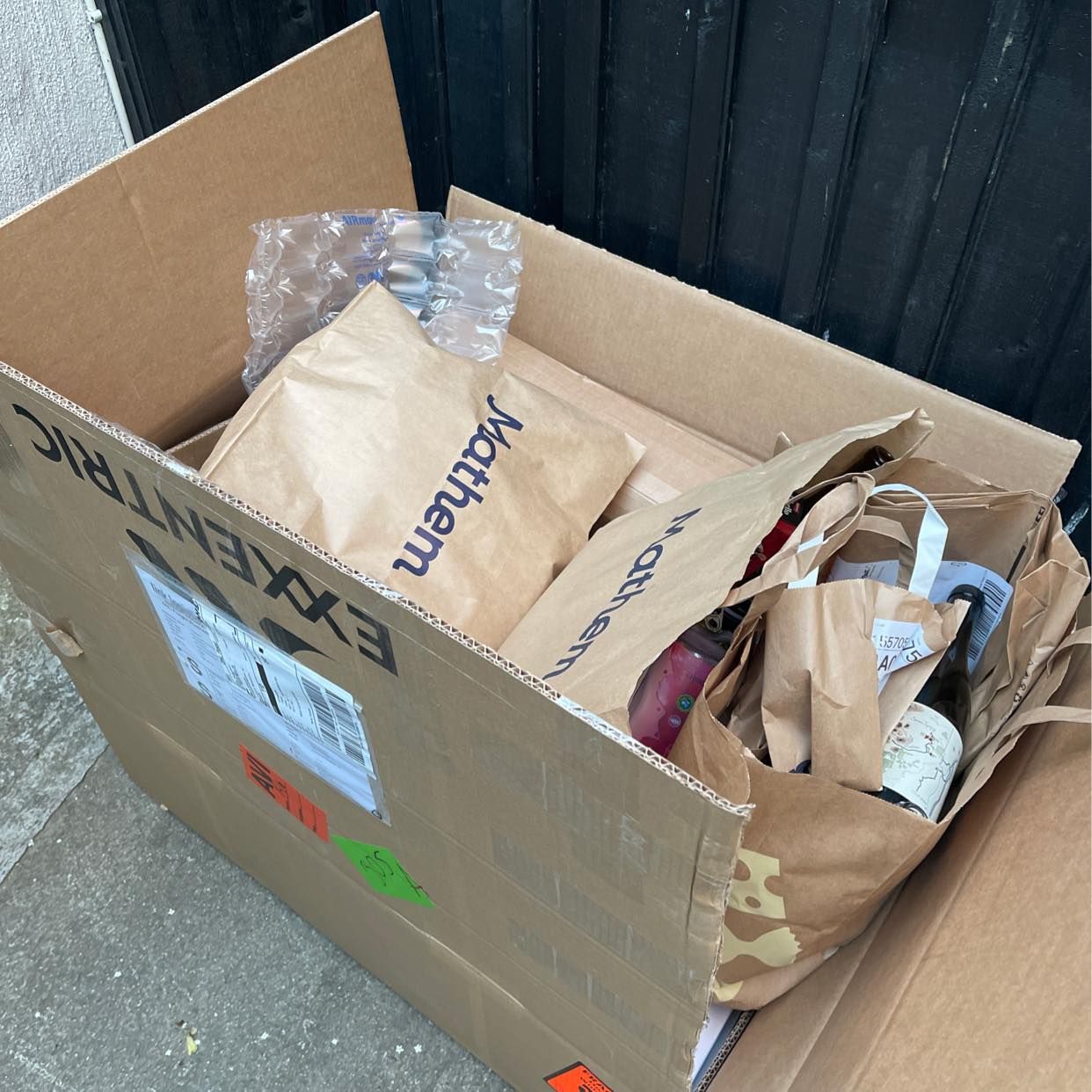 image of Cardboard box and recycli - Stockholm
