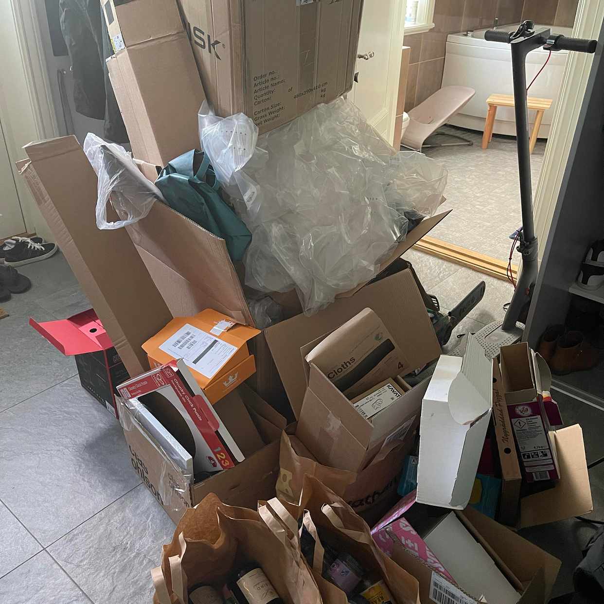image of Cardboard boxes - Stockholm