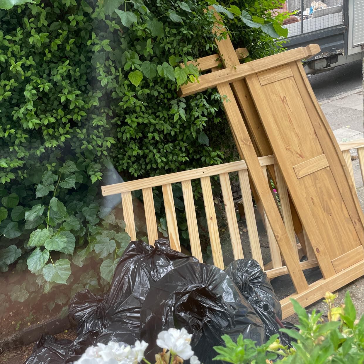 image of Bed and trash - London