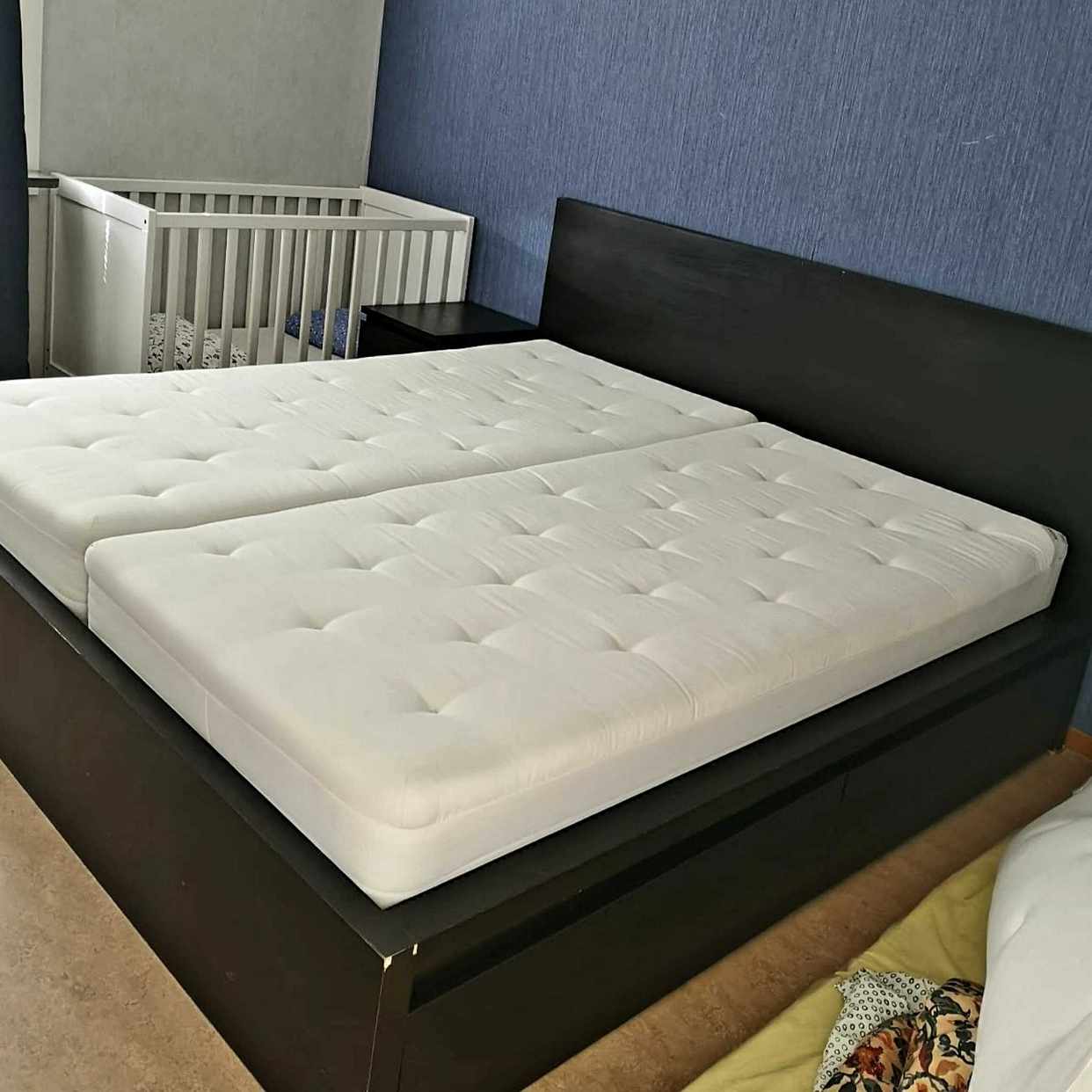 image of Ikea Malm & mattress - Sundbyberg