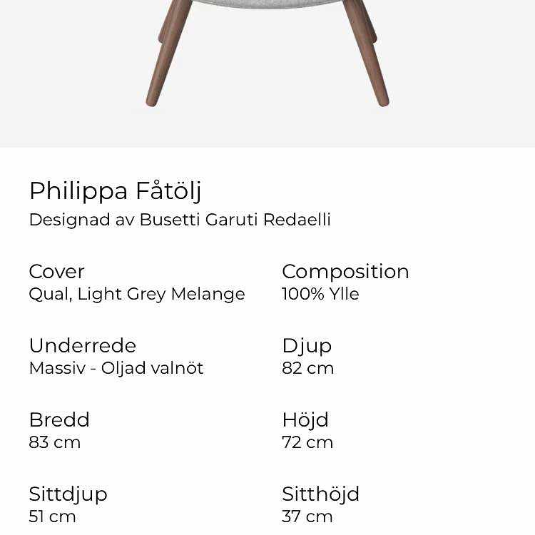 image of Matbord, soffbord, fåtölj - 