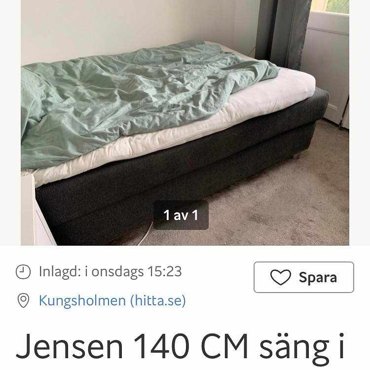 image of 140x200 bed delivered - 