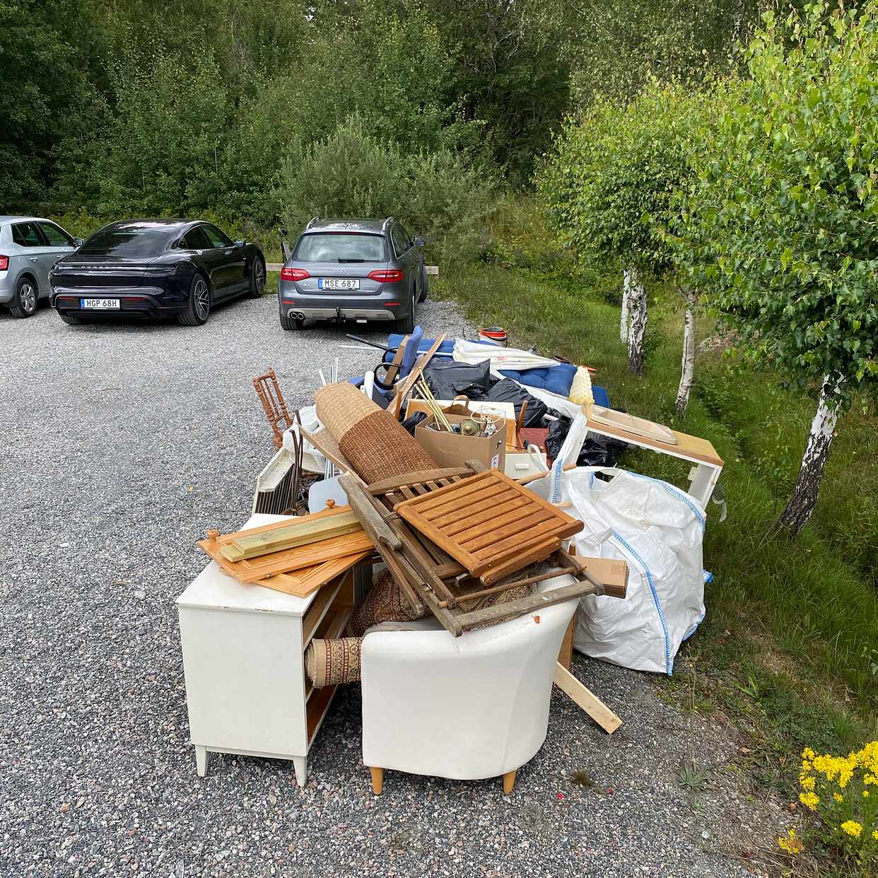 image of Blandat skräp återvinning - Täby