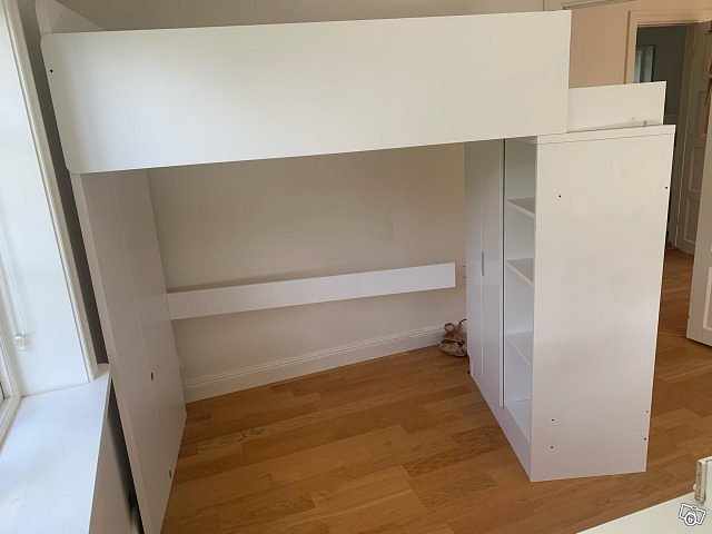 image of Ikea loftsäng Småstad vit - 