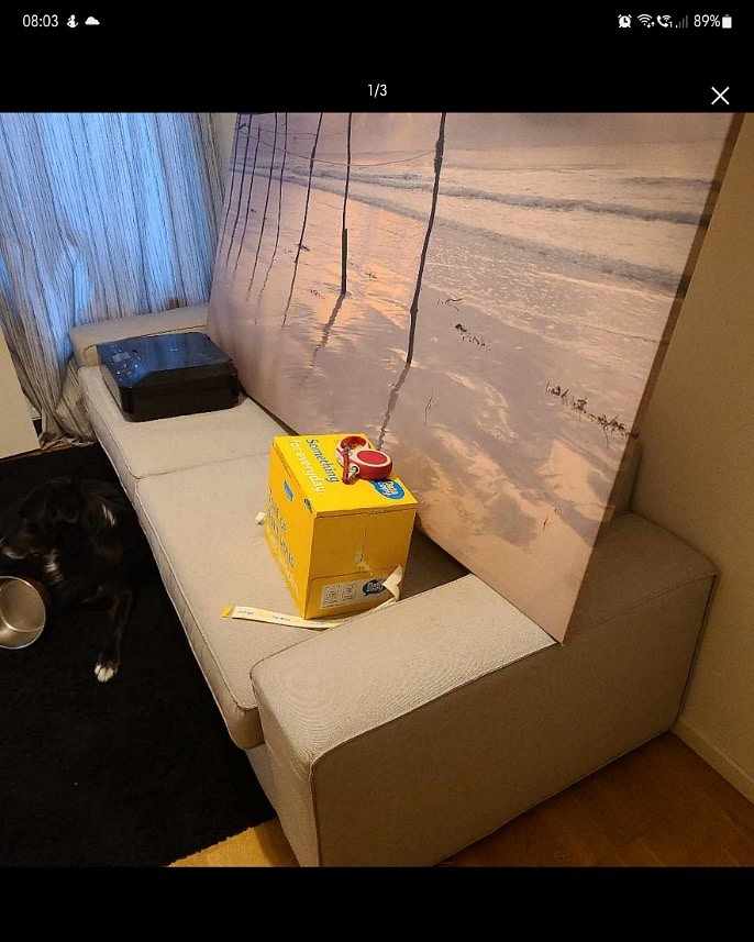 image of soffa, tavla,skrivare - 