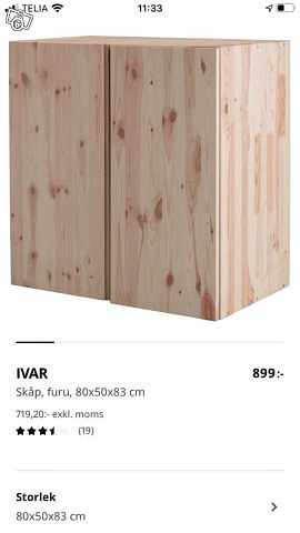 image of 3 St Ikea Ivar (djupa) - 