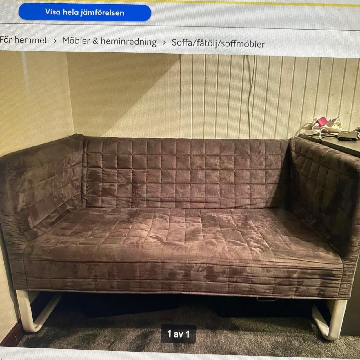 image of Hämta två små Ikea soffor - 